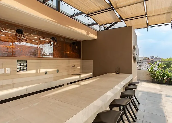 Apartment Sunny With Rooftop In Roma Norte